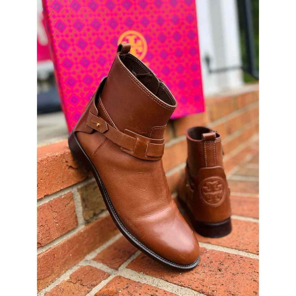 Shoe Size 9.5 Tory Burch Brown Leather Boots